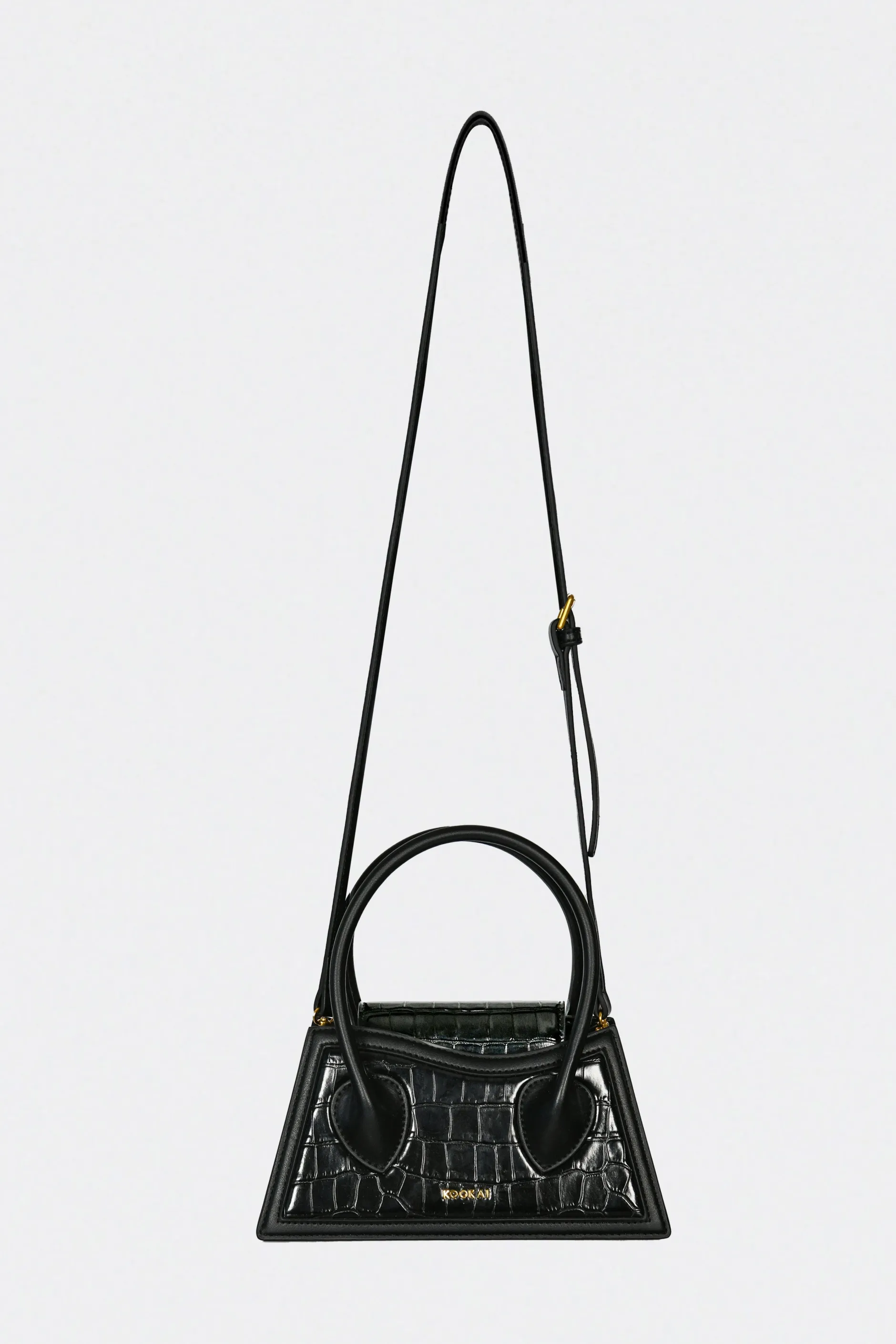 Outlet KOOKAÏ BAG TINY CROCO Black