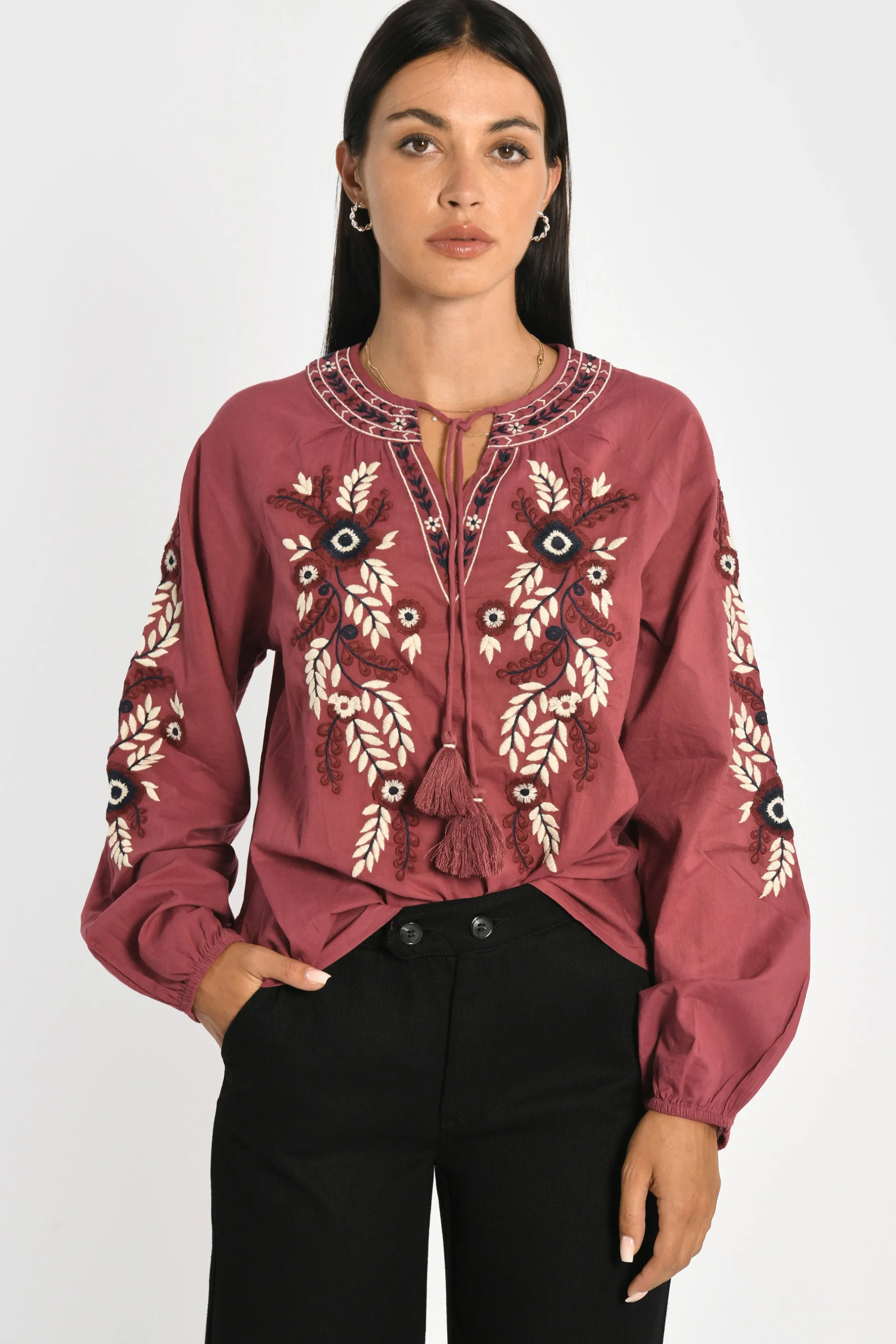Cheap KOOKAÏ BLOUSE HANNAH BOIS DE ROSE Boisderose