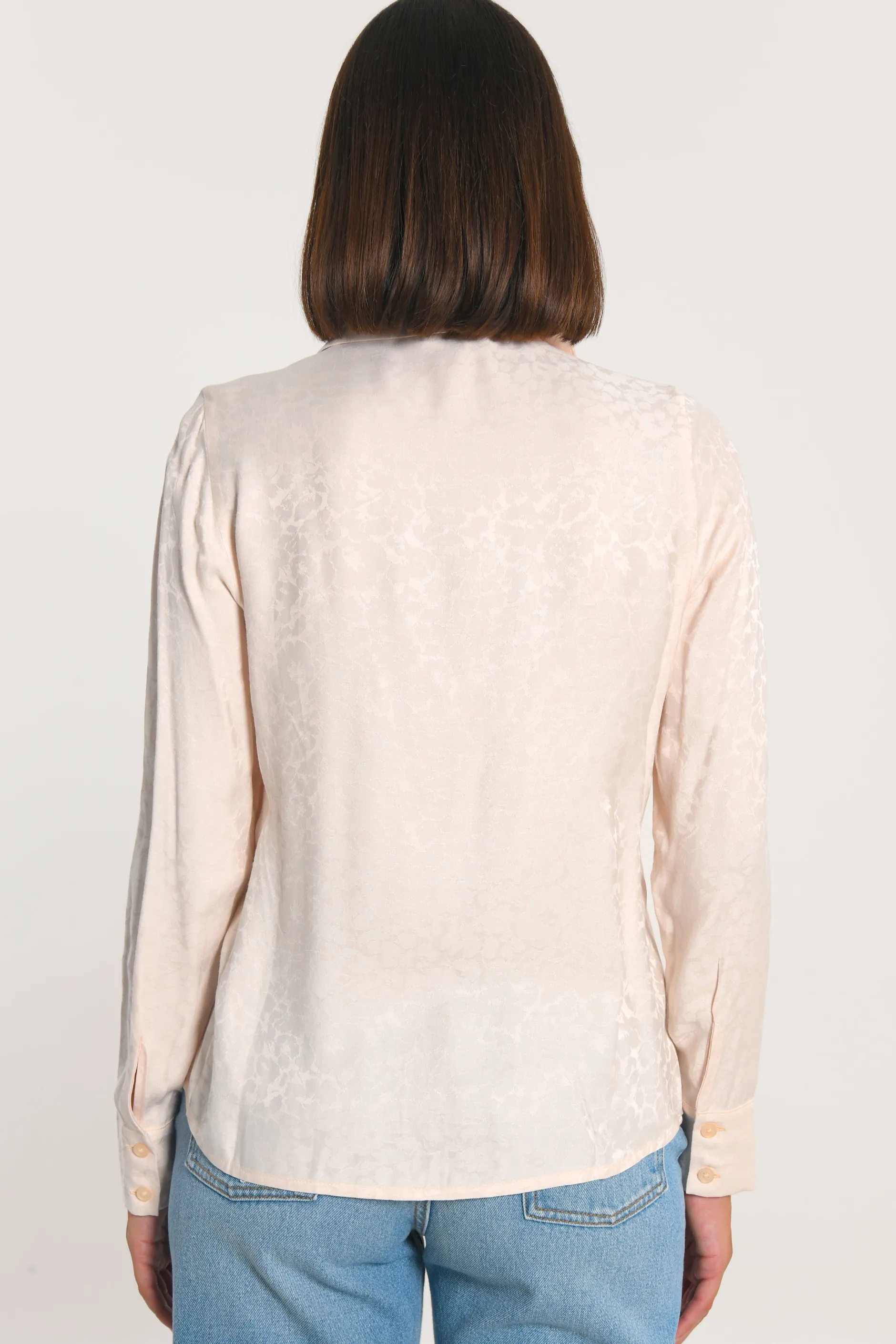 New KOOKAÏ CHEMISE JACQUARD EFFET SOIE CALLISTE Poudre