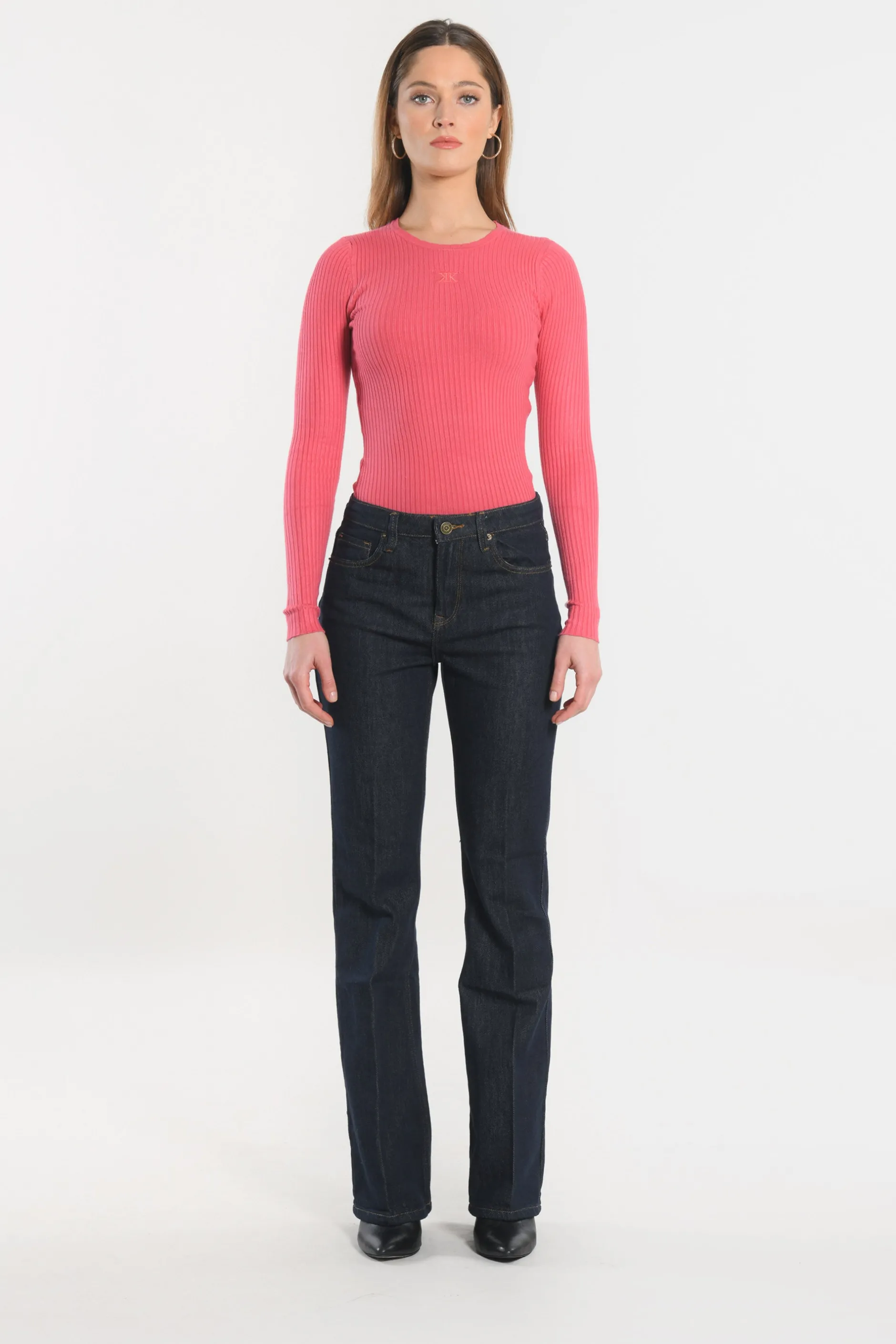 Clearance KOOKAÏ JEAN FLARE - STACY - Rinse