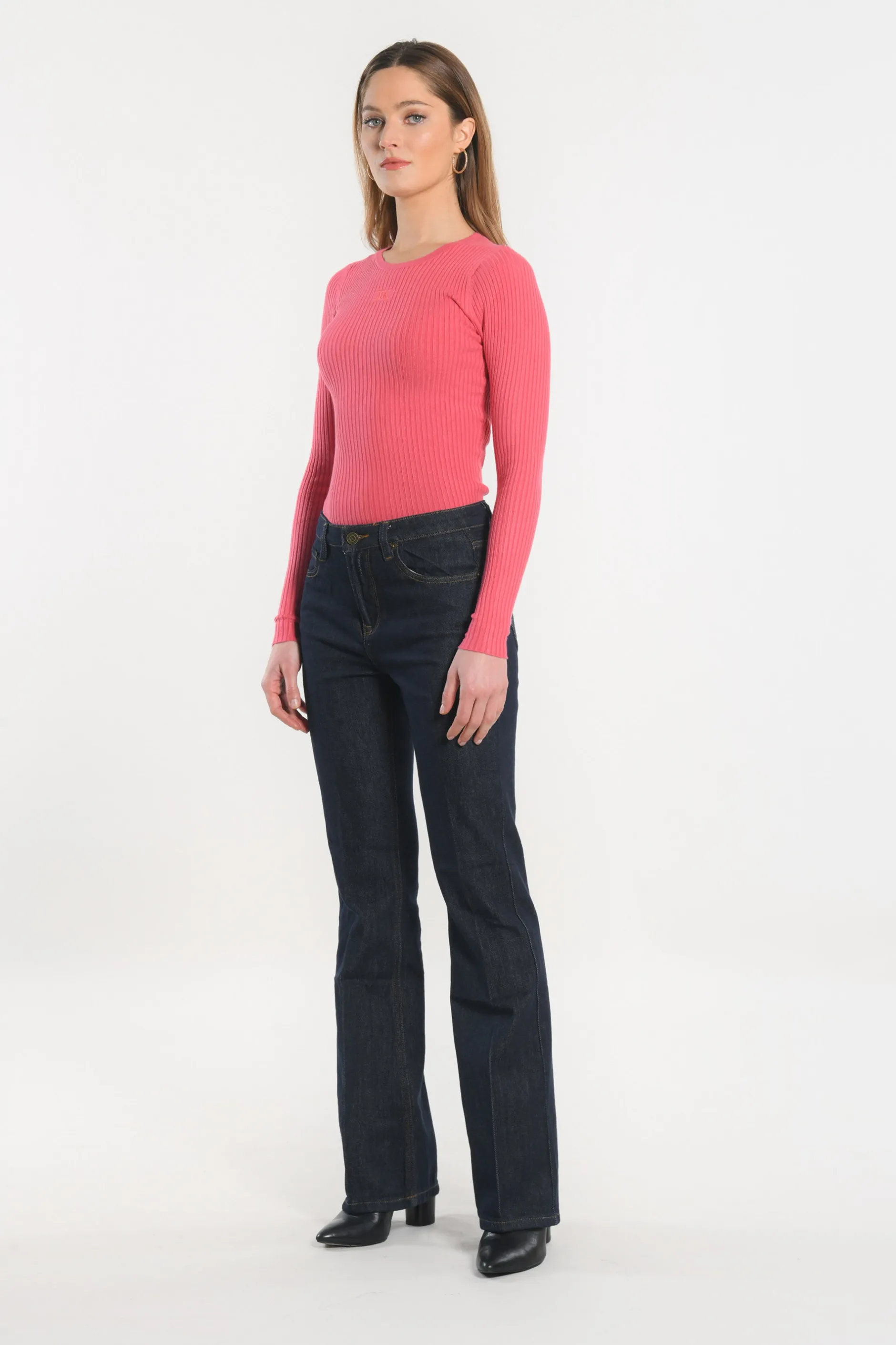 Clearance KOOKAÏ JEAN FLARE - STACY - Rinse