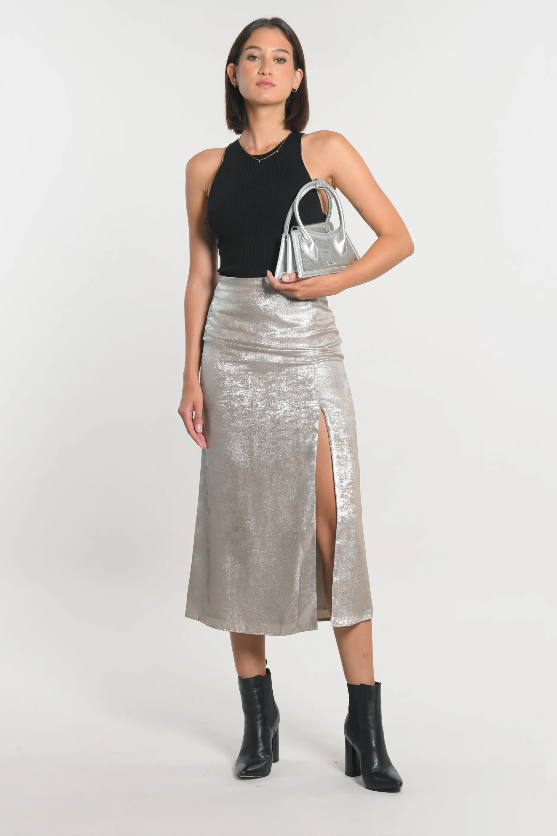 Shop KOOKAÏ JUPE IRISÉE NATALIA Champagne