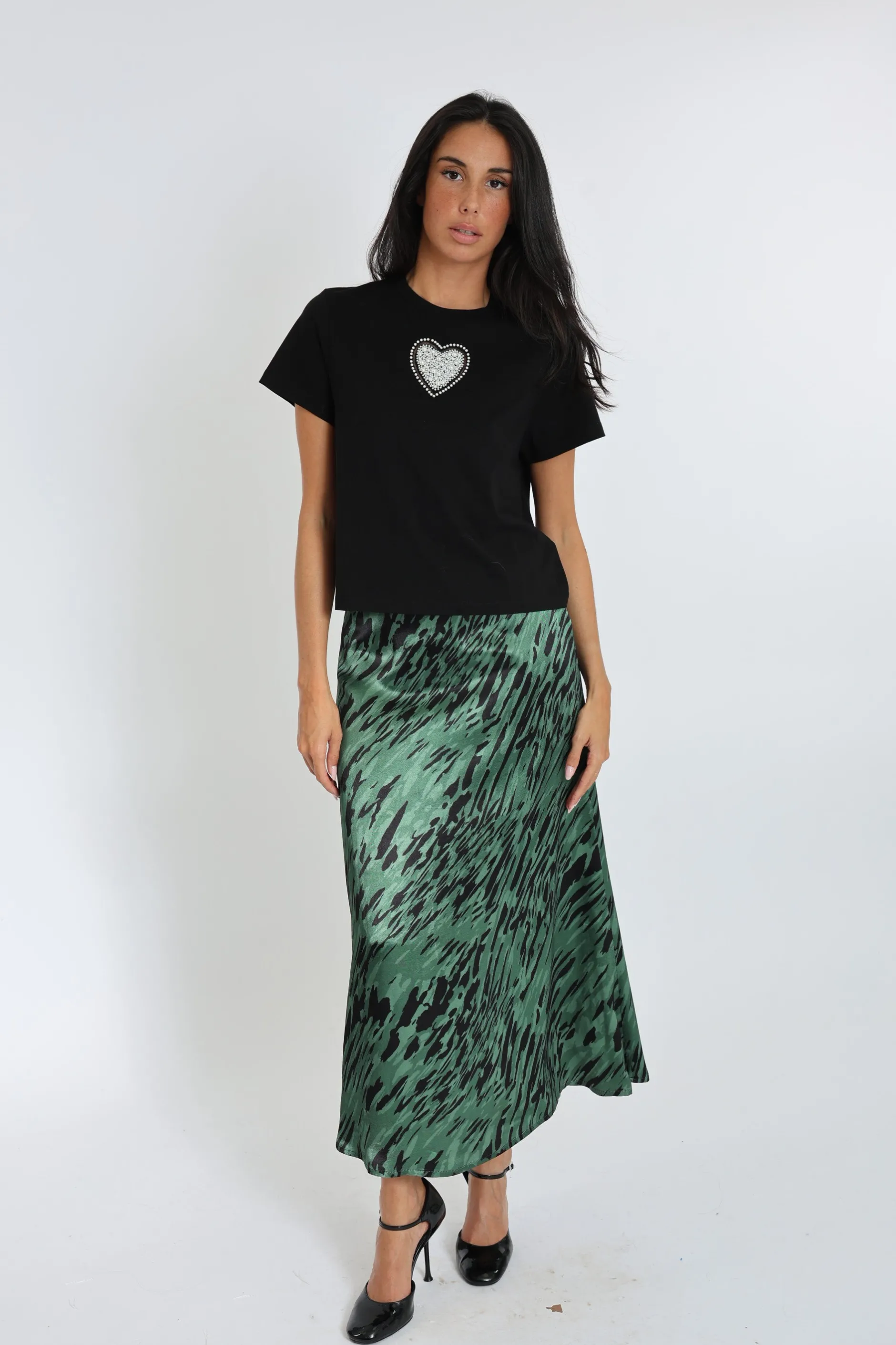 Best Sale KOOKAÏ JUPE NESSA Noir/vert