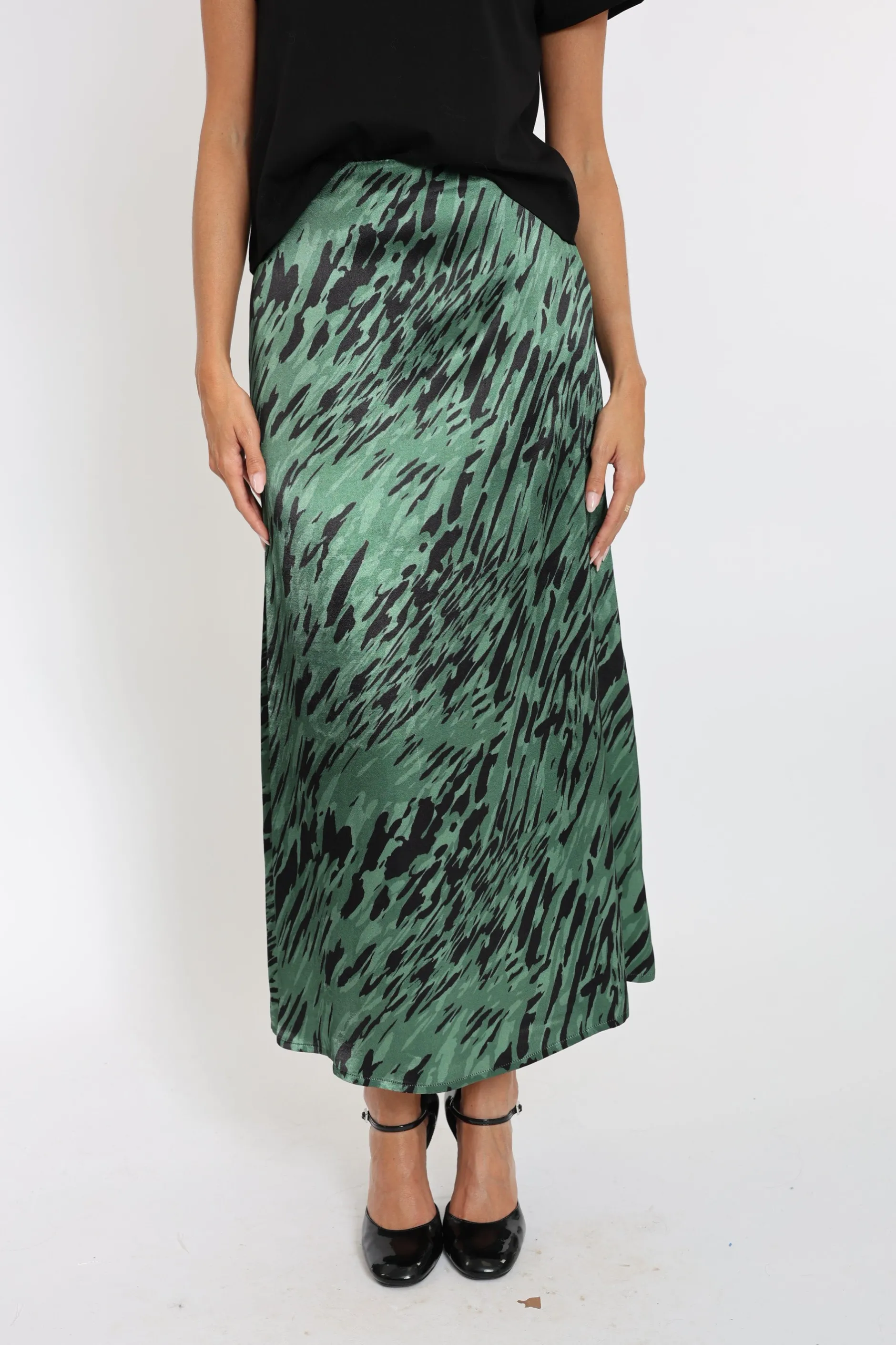 Best Sale KOOKAÏ JUPE NESSA Noir/vert