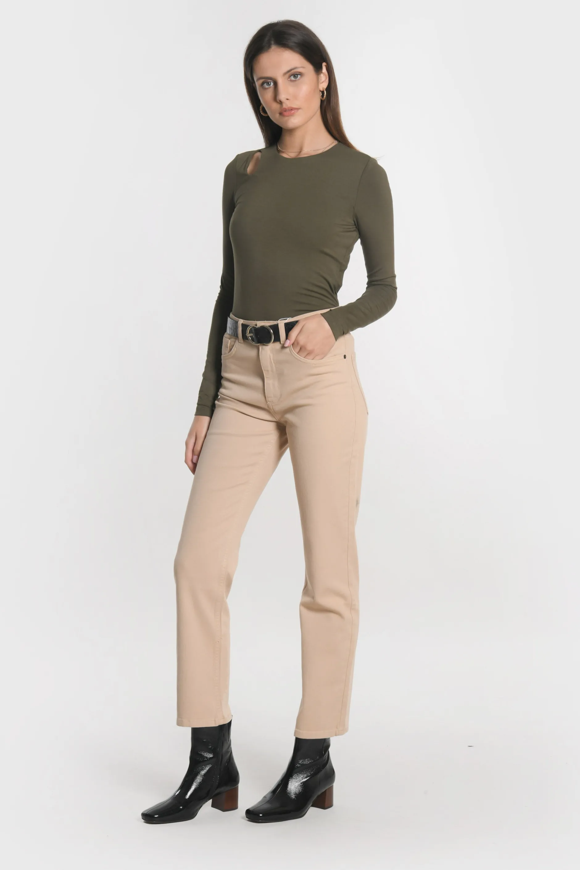 Best KOOKAÏ PANTALON CROPPED SPORTWEAR BRENDA Camel