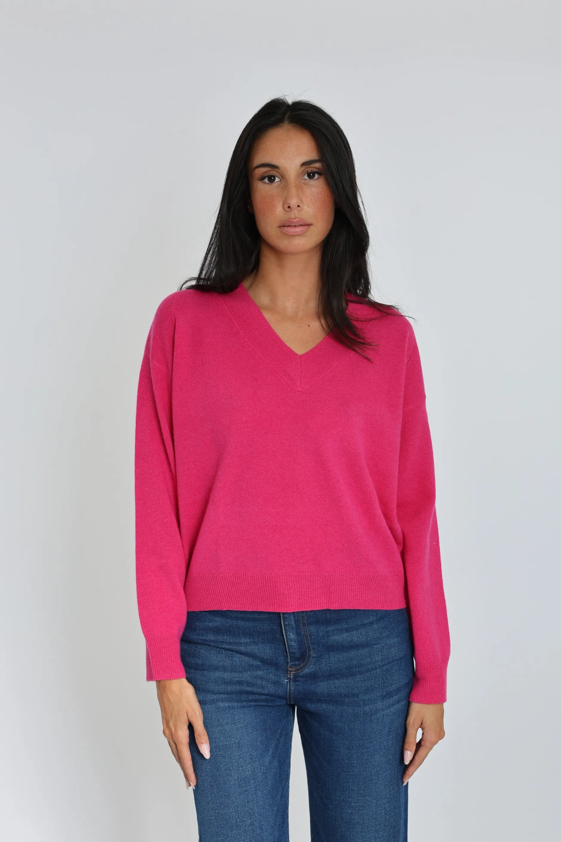 Best KOOKAÏ PULL COL V ANITA Fuschia