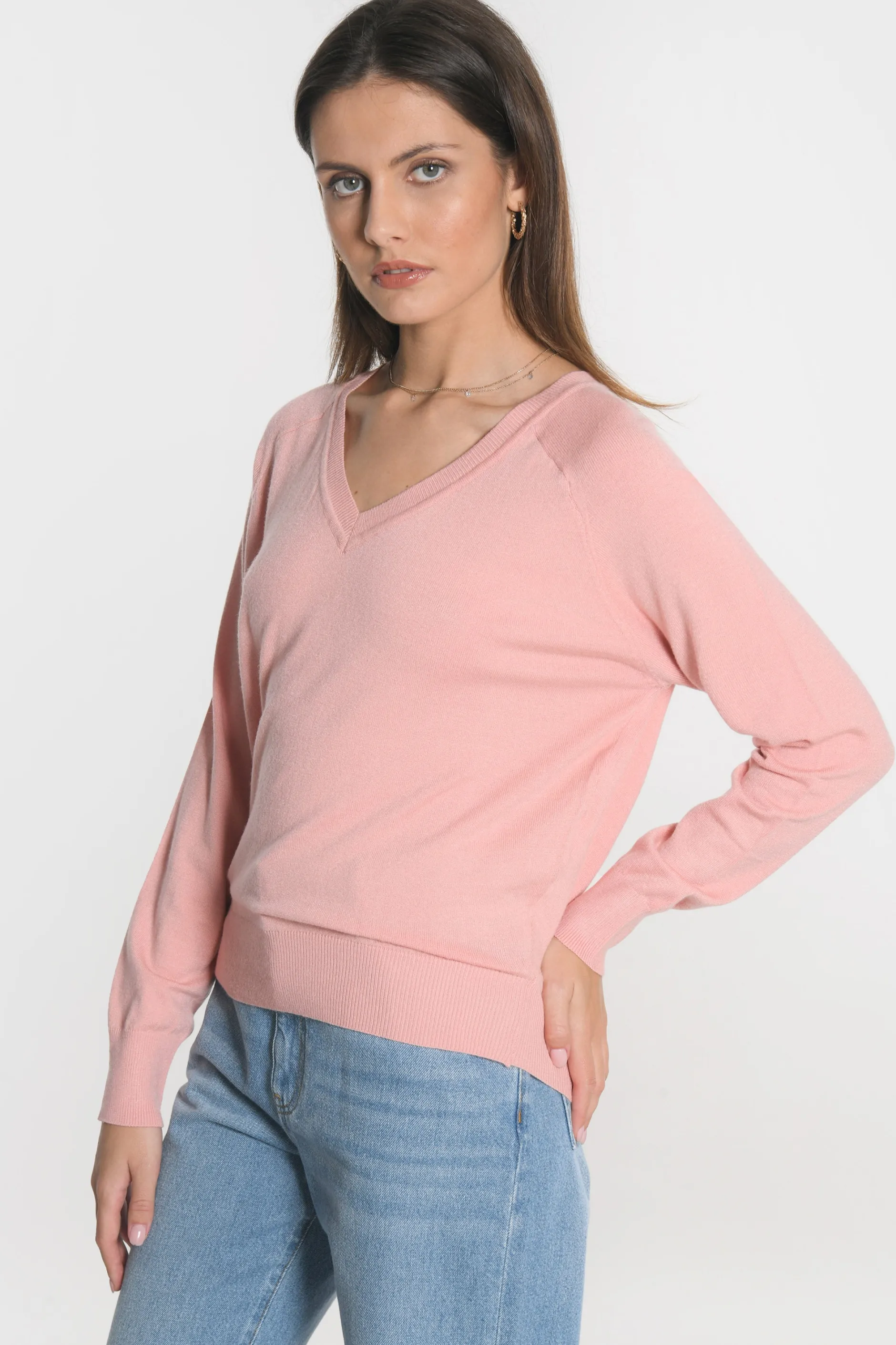 Hot KOOKAÏ PULL COL V NOLWENN MELLOW ROSE Mellowrose