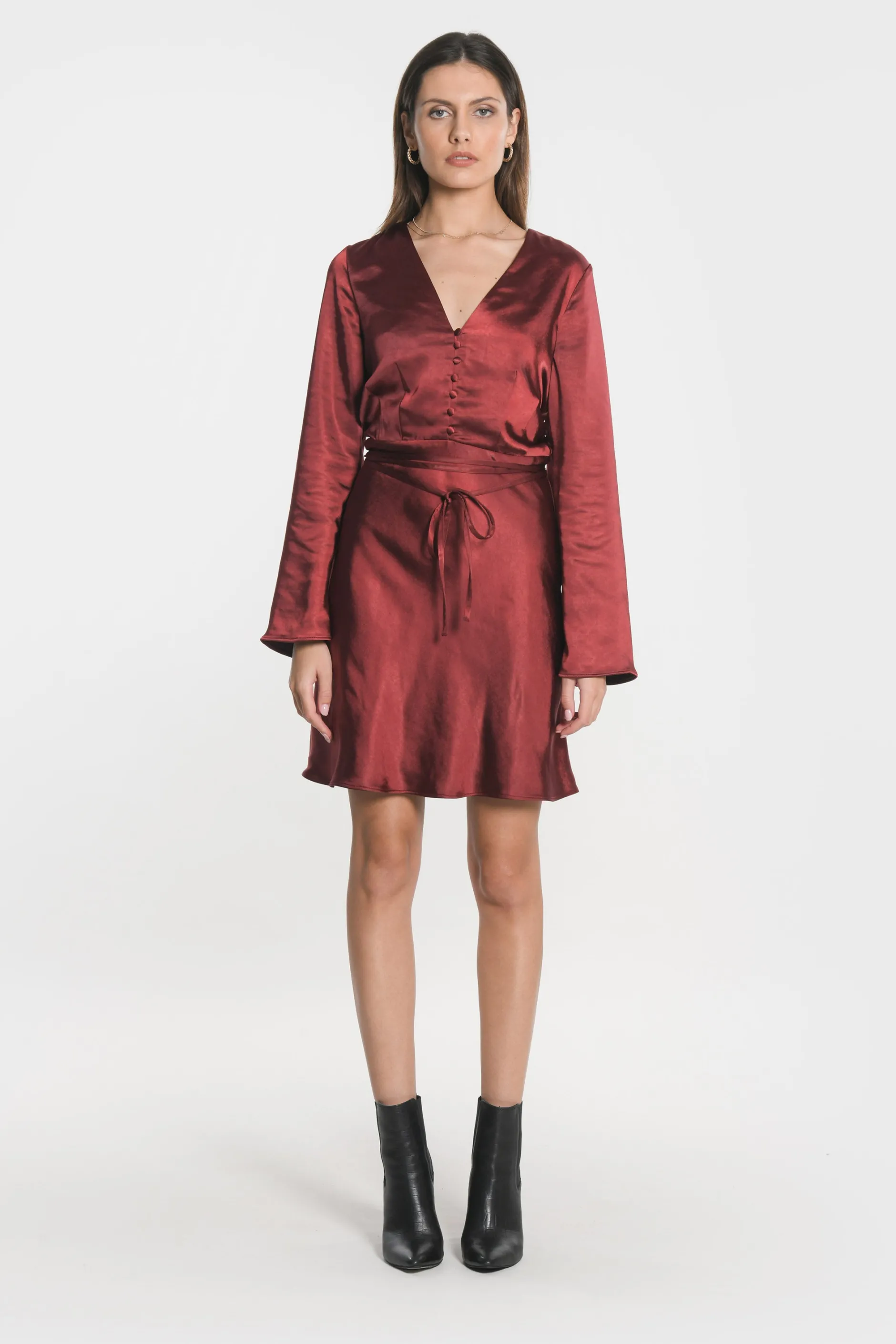 Cheap KOOKAÏ ROBE SIA VEE Bordeaux
