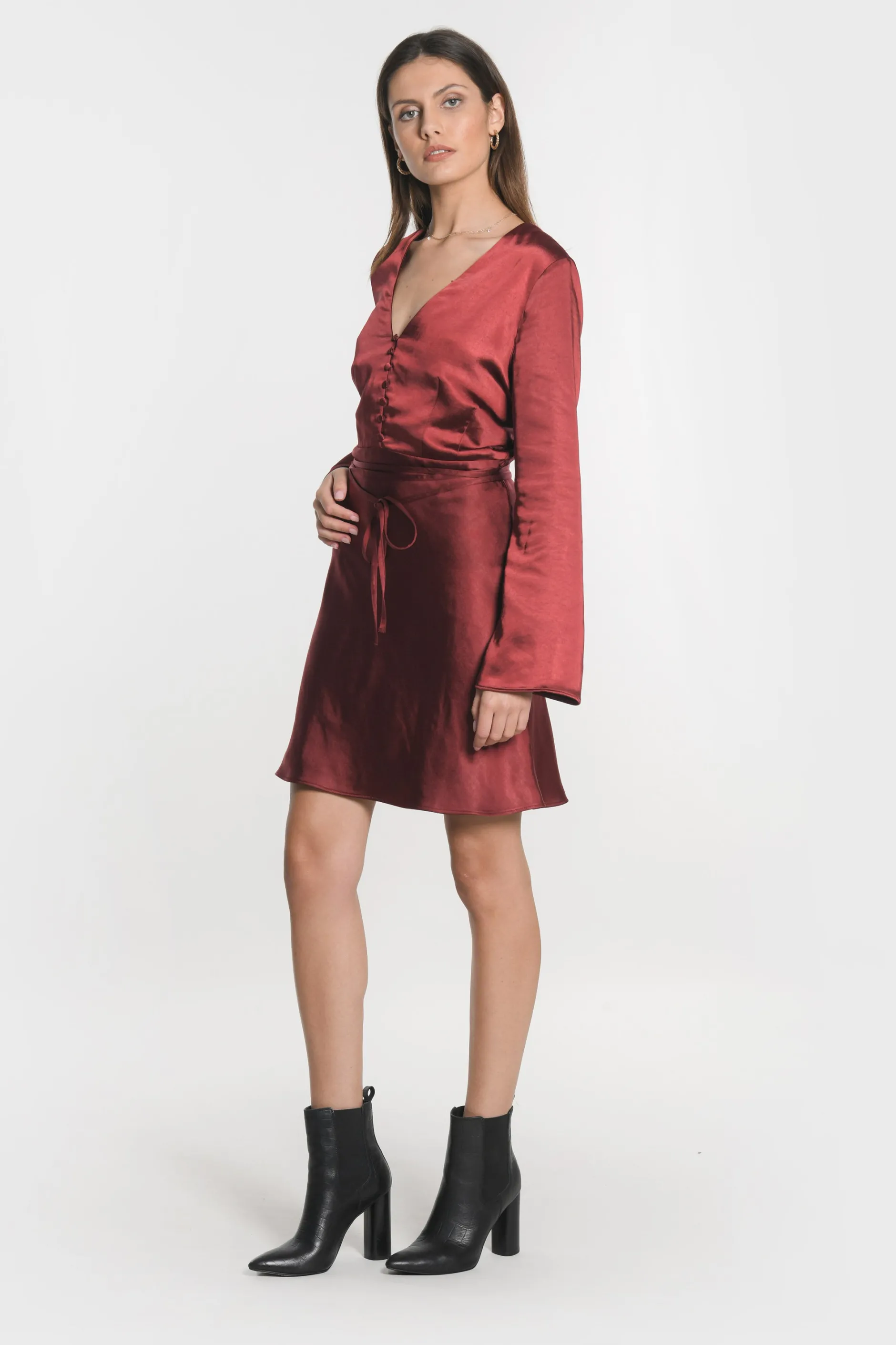 Cheap KOOKAÏ ROBE SIA VEE Bordeaux
