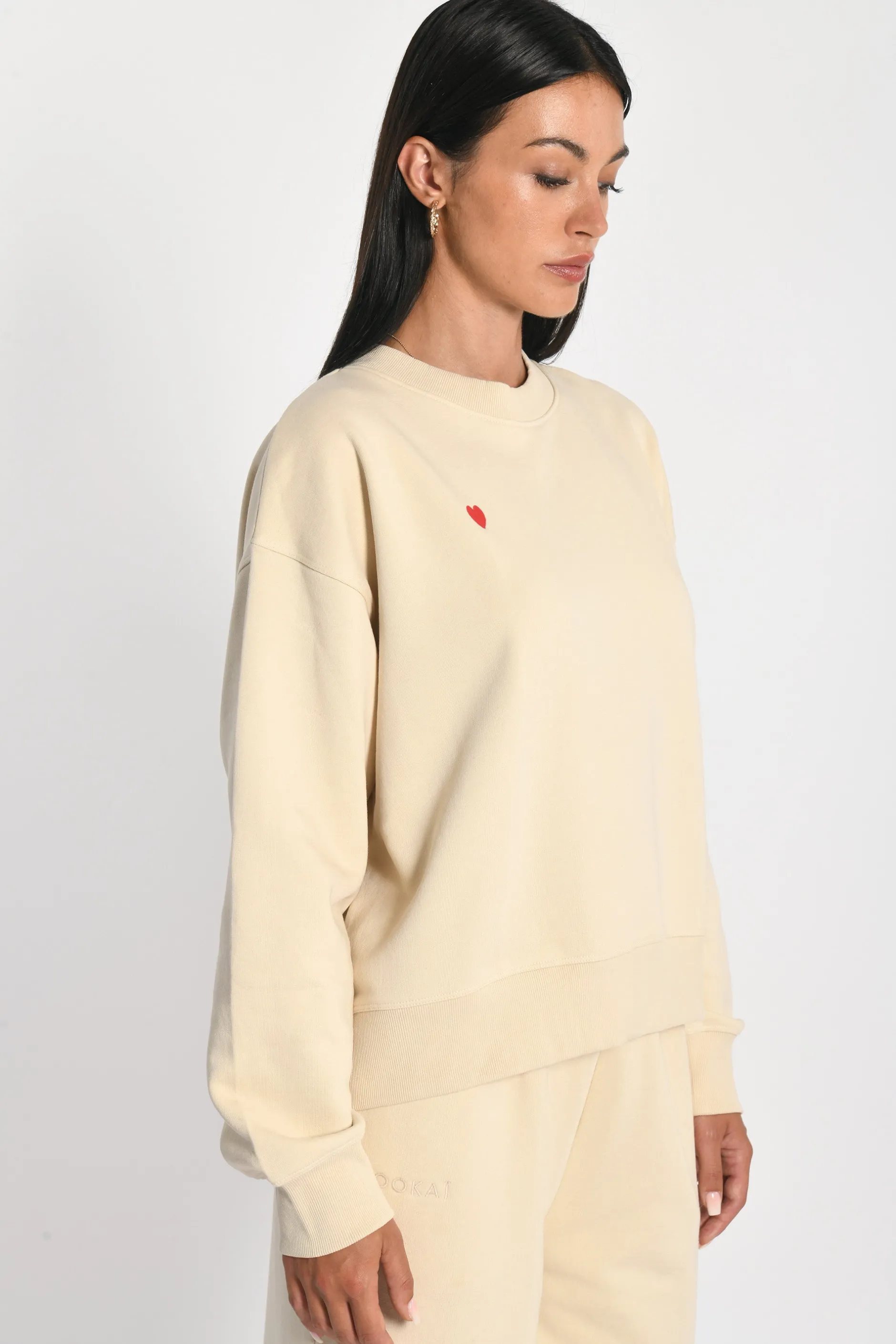Cheap KOOKAÏ SWEATSHIRT COEUR - SUZY - Moonlight