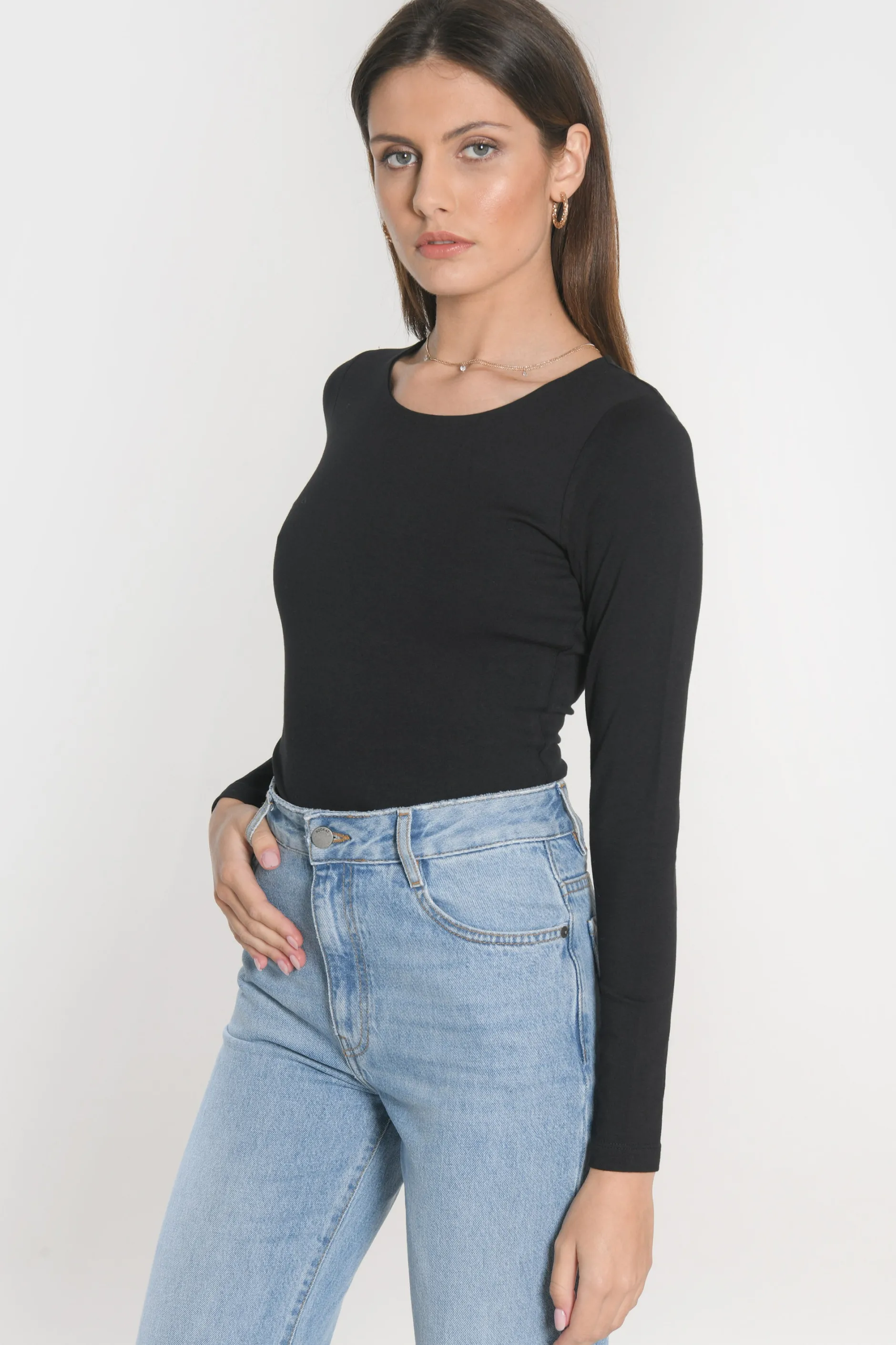 Best Sale KOOKAÏ TEE SHIRT COL ROND CURT Noir