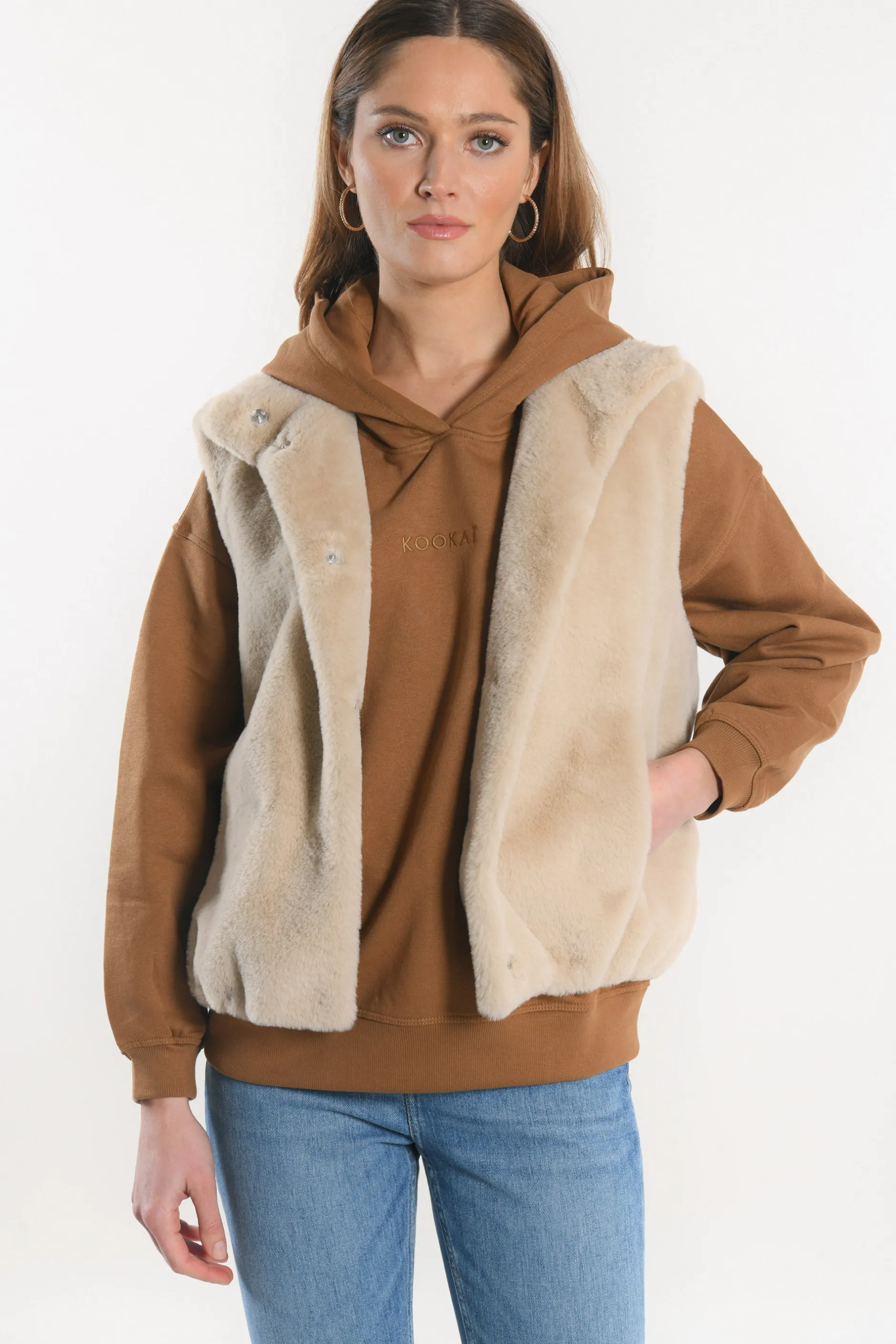Cheap KOOKAÏ VESTE - RACHEL - Vison