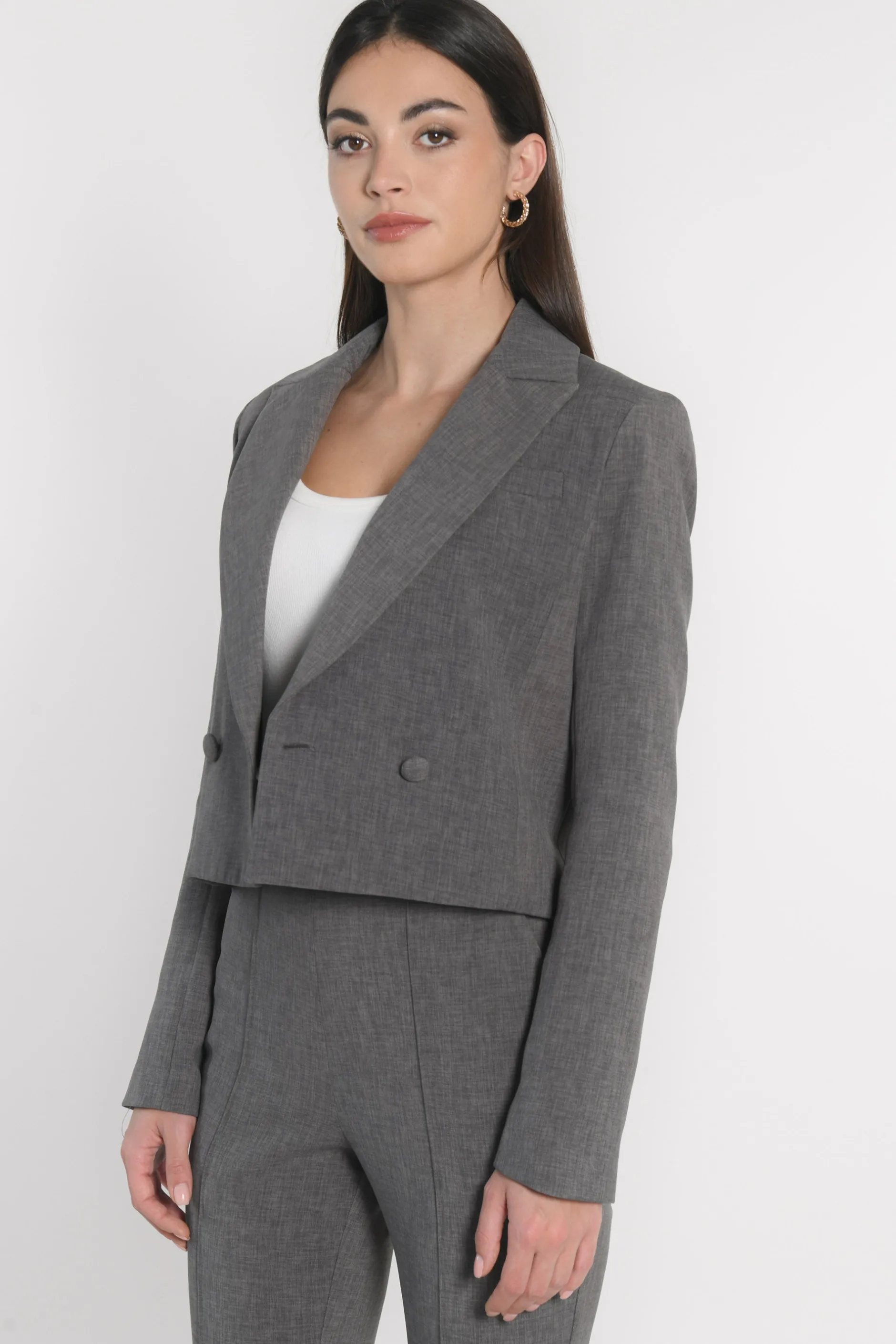 Best KOOKAÏ VESTE COURTE TESSA Gris